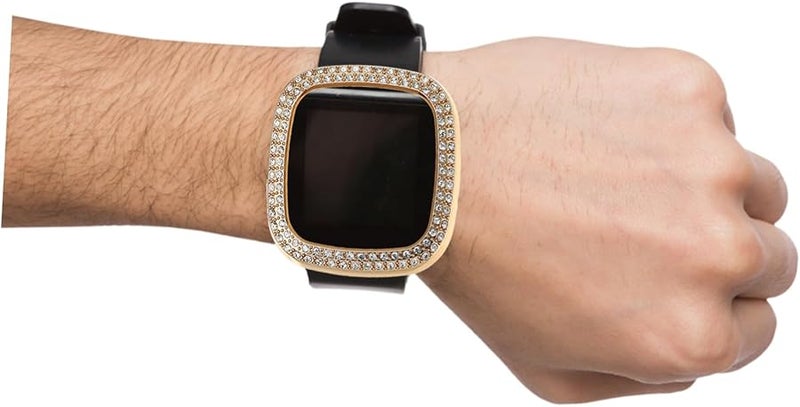Balacoo Watch Frame Case Compatible With Sense Protective Cover Dual Row Rhinestones Easy Installation - Image 4